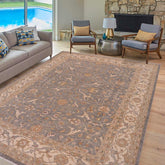 handmade Traditional Kafkaz Lt. Gray Beige Hand Knotted RECTANGLE 100% WOOL area rug 9 x 12